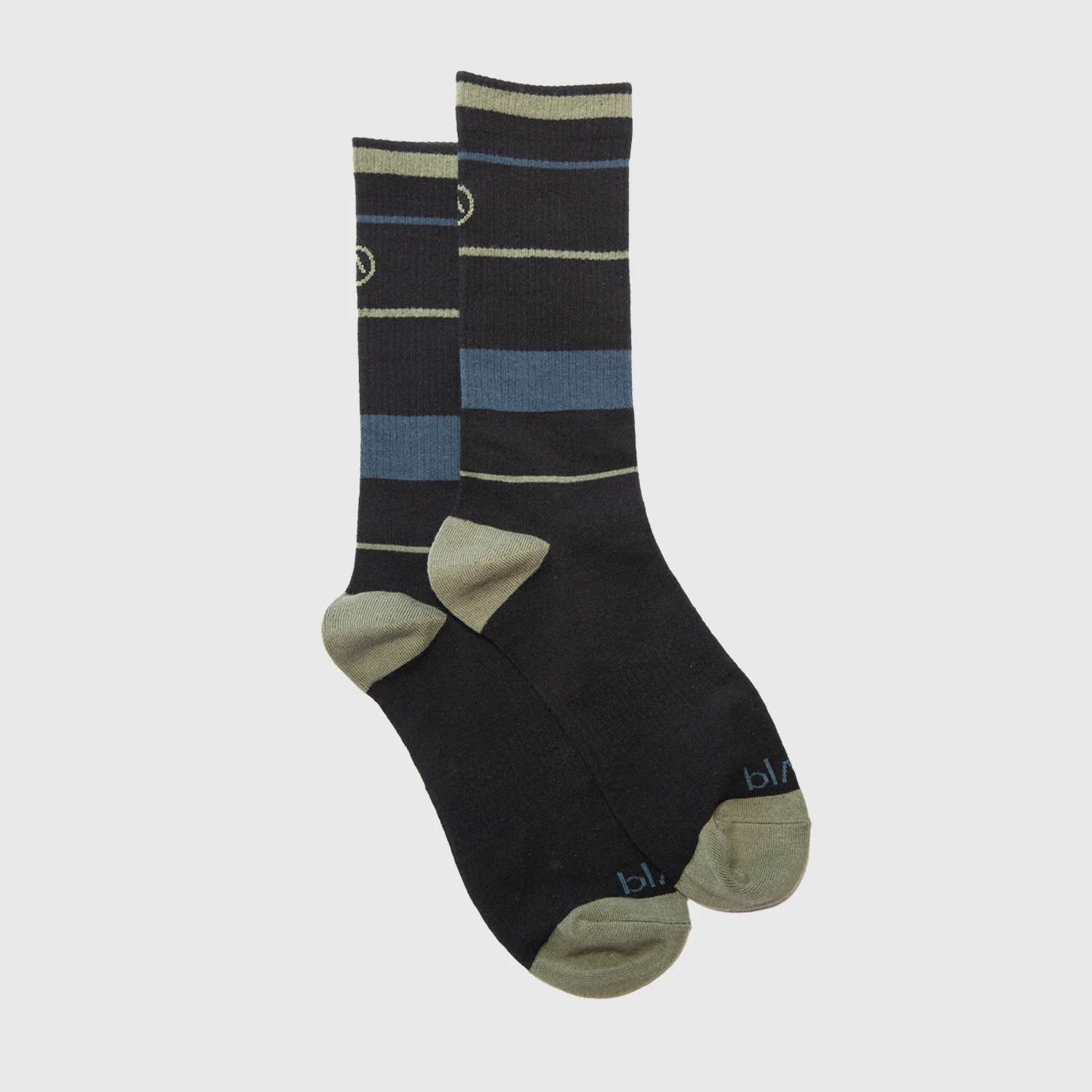 CALCETIN LARGO LINE STRETCH BLUE & GREEN